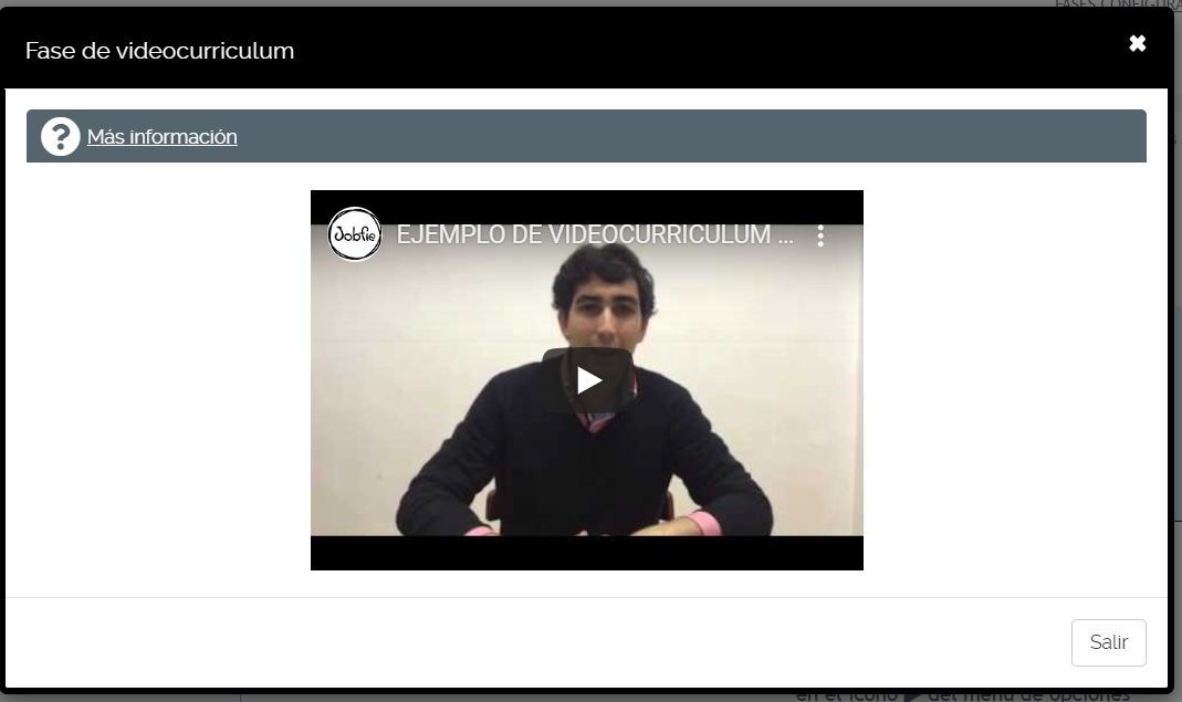 Fase de videocv
