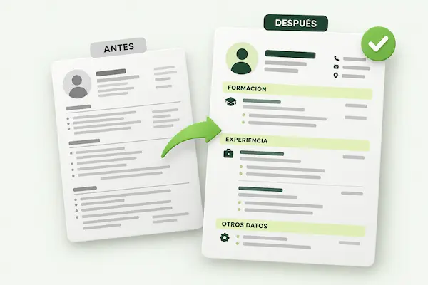 El CV, más claro